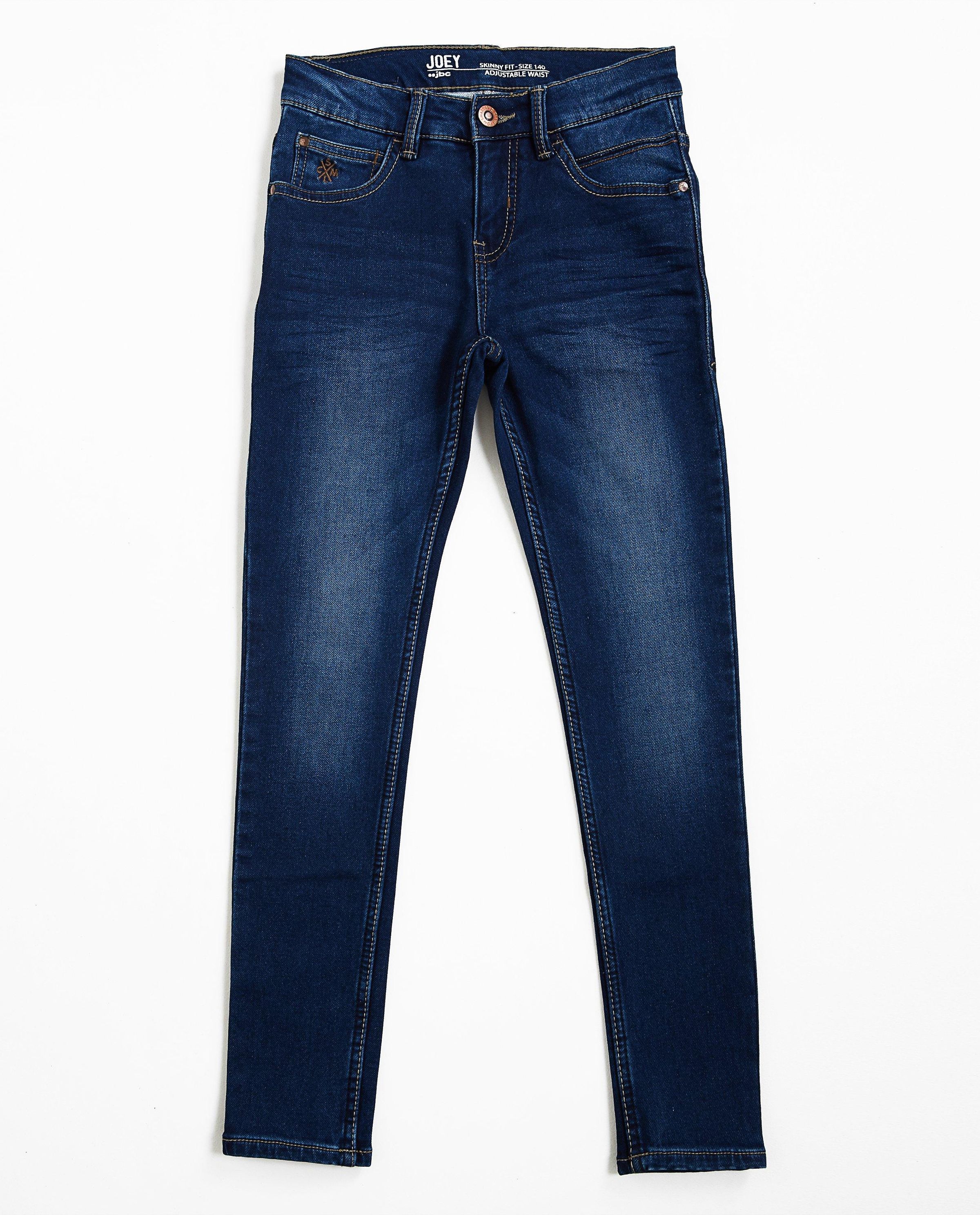 Jeans skinny bleu fonc&eacute; JOEY - en sweat denim - JBC