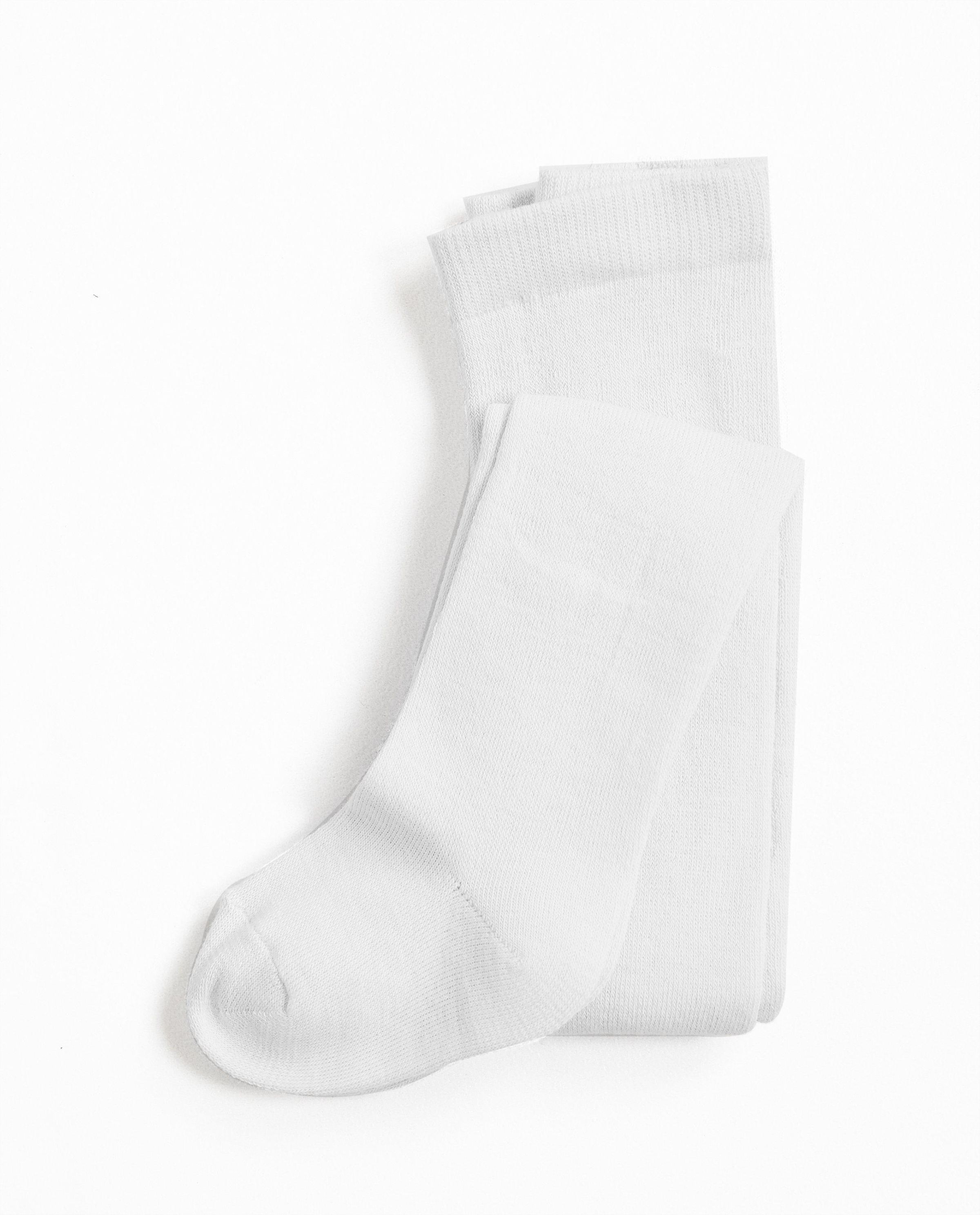 Collant uni - en coton m&eacute;lang&eacute; stretchy - JBC