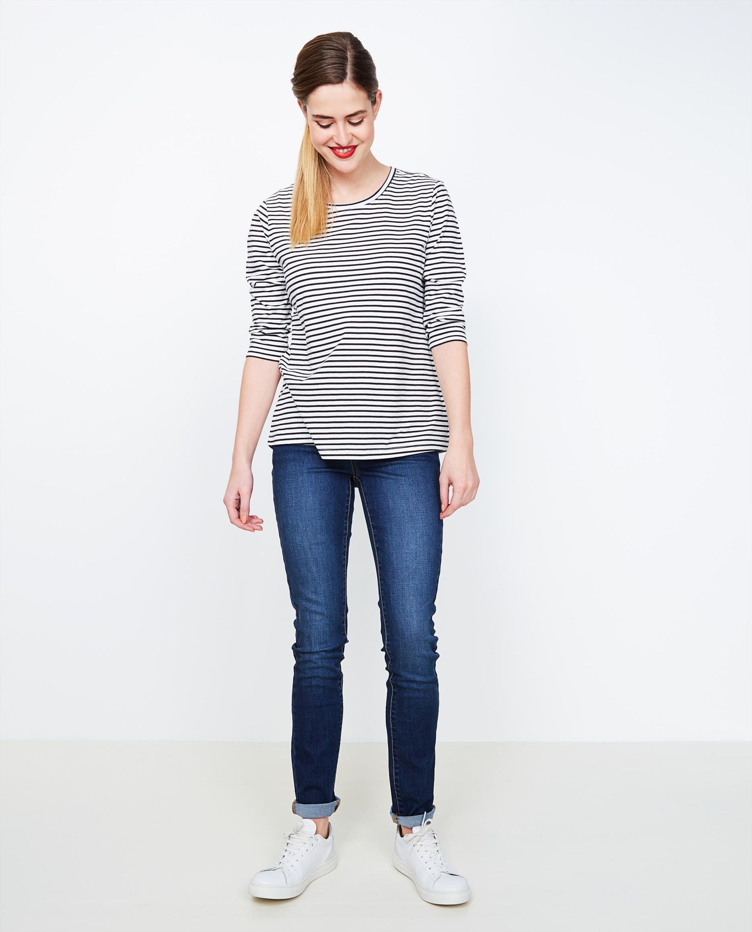 Donkerblauwe slim jeans FENNA - JBC