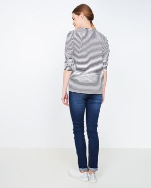 Jeans - Donkerblauwe slim jeans FENNA