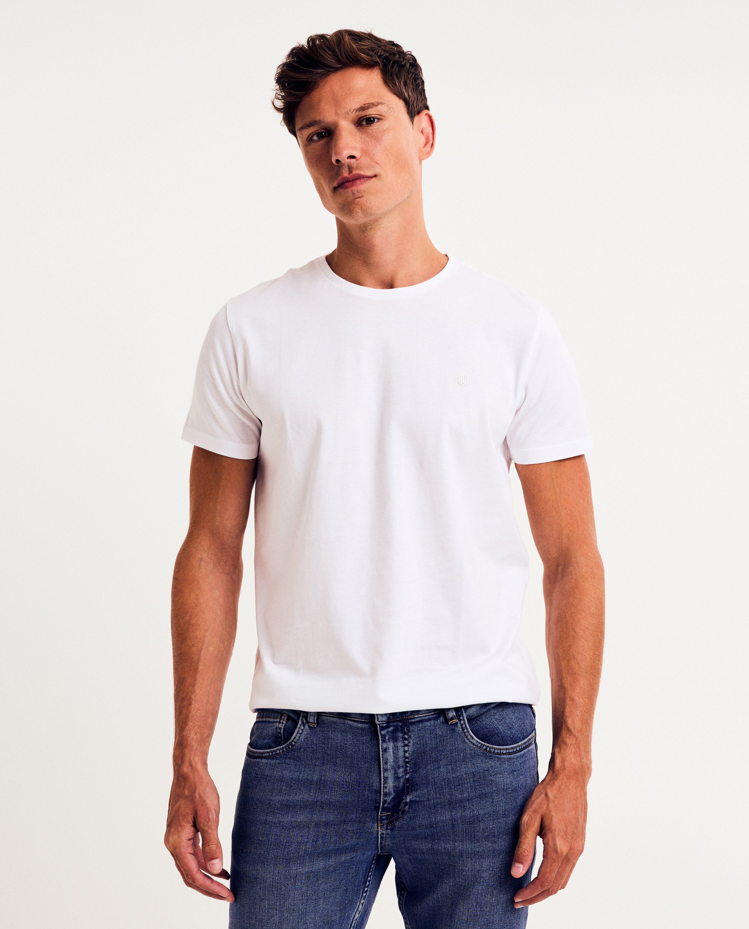 Grijs T-shirt - ronde hals - JBC