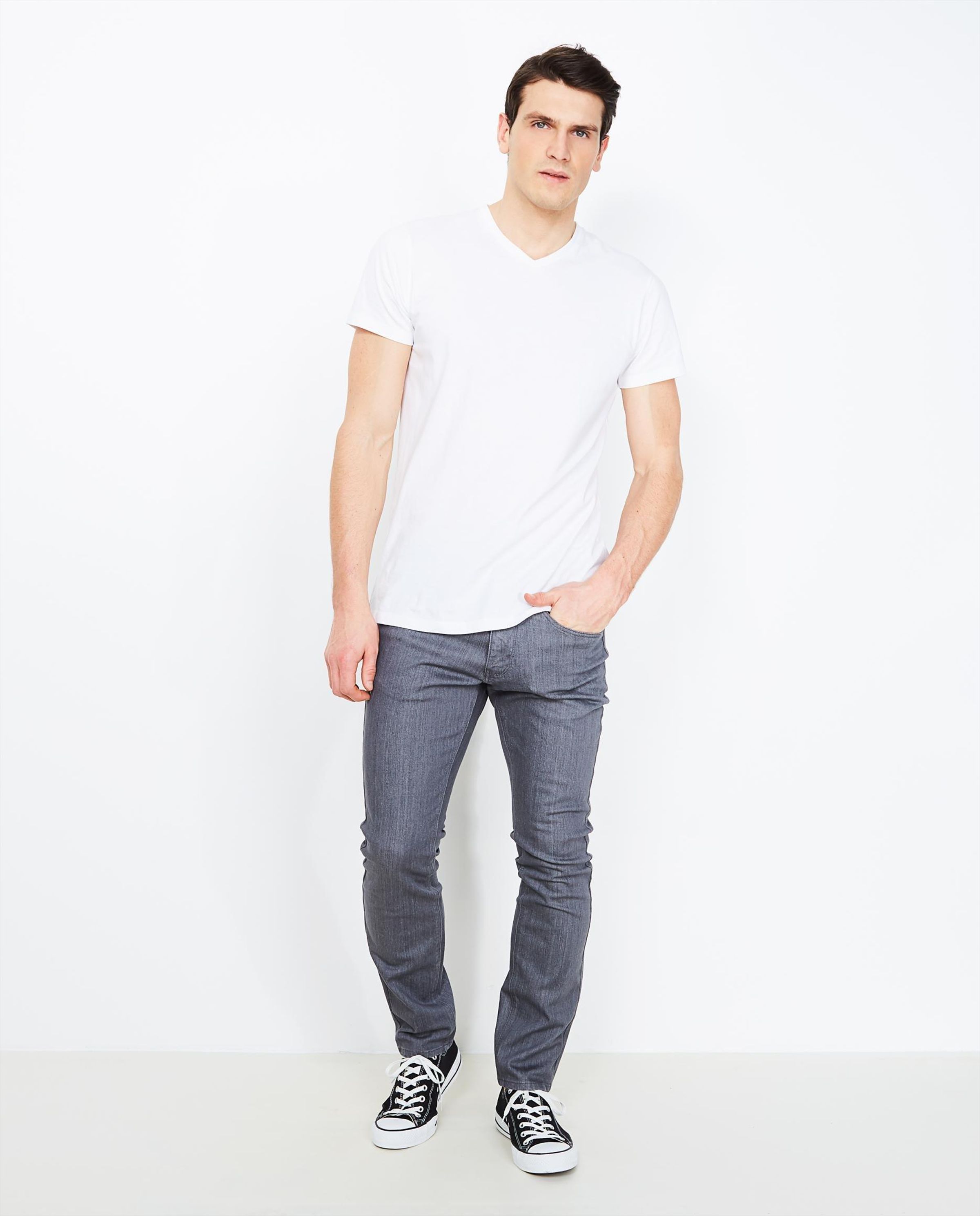 Jeans slim gris - JBC