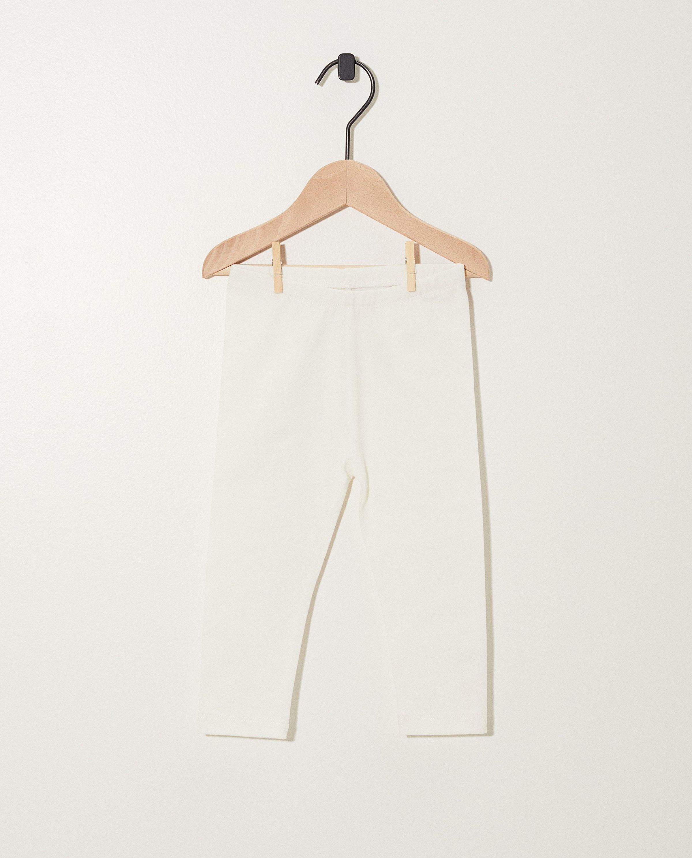 Leggings blancs en coton bio - basique - JBC