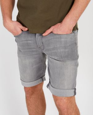 Shorten - Lichtgrijze bermuda van denim
