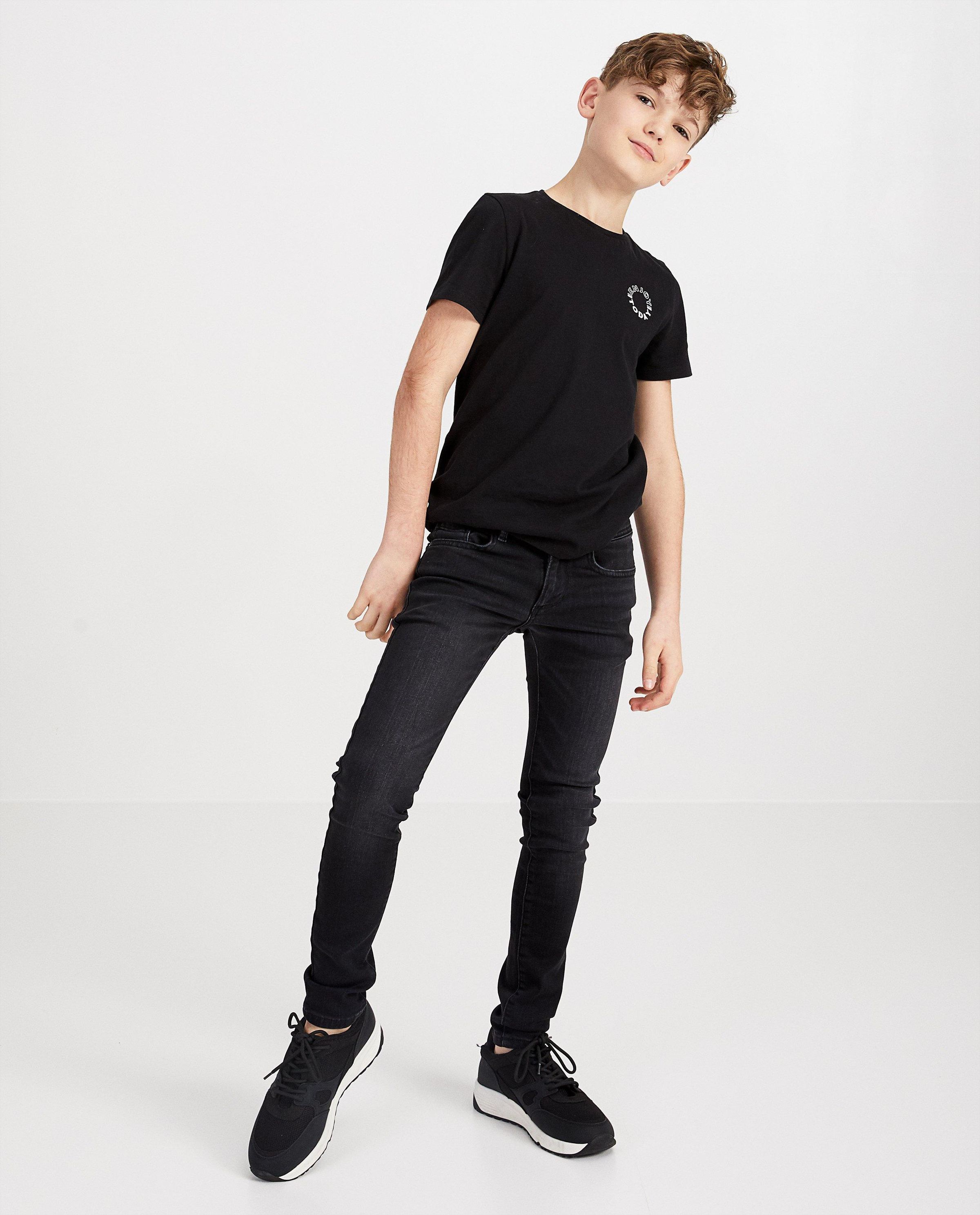 Skinny noir JOEY, 7-14 ans - stretch - JBC