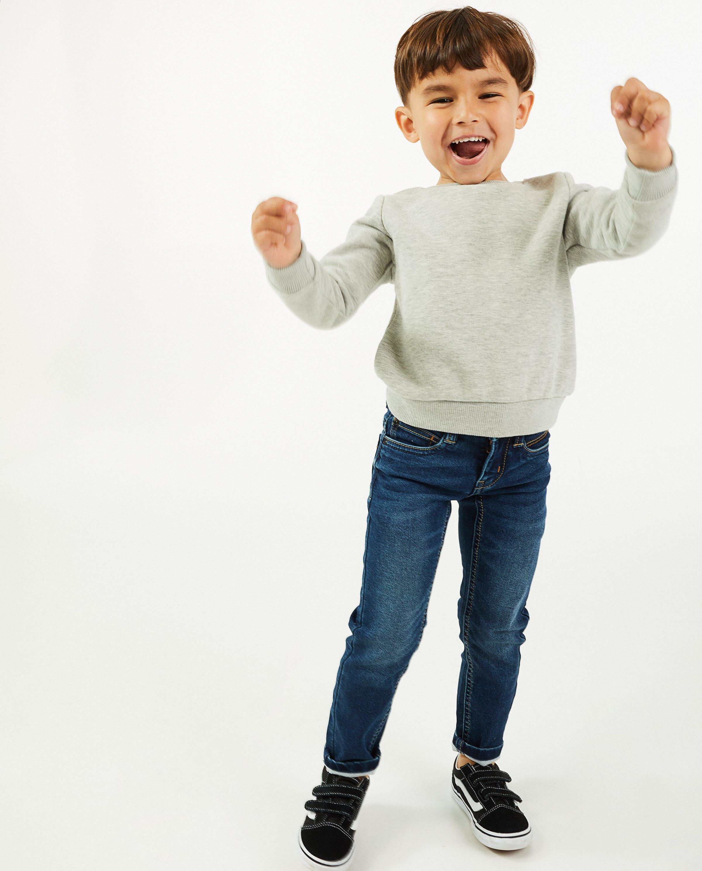 Grijze slim jeans Simon, 2-7 jaar - JBC