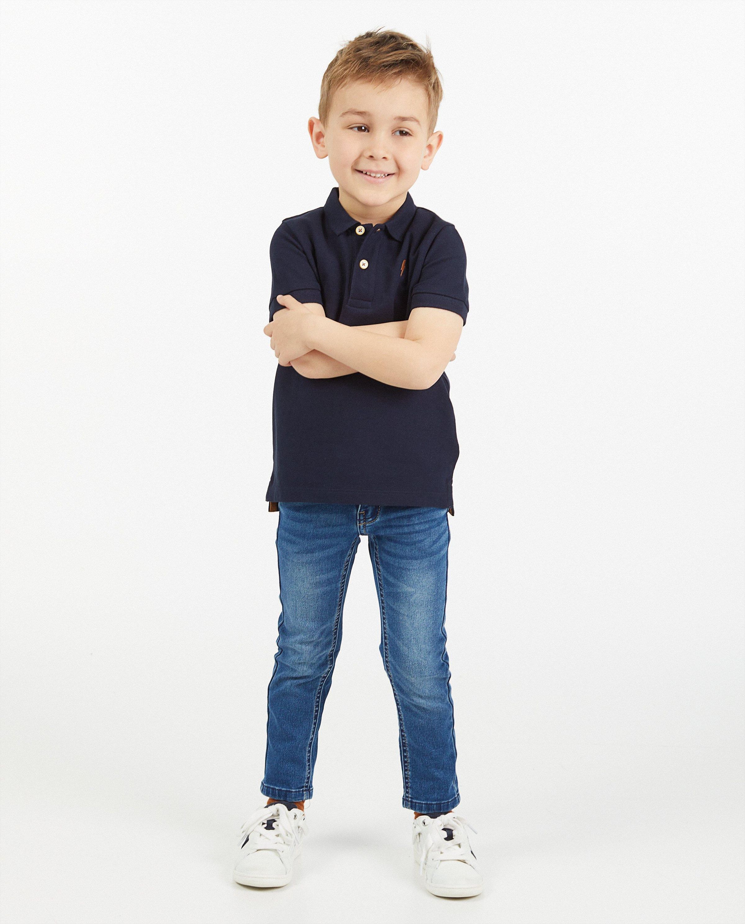 Jeans slim gris Simon, 2-7 ans - JBC