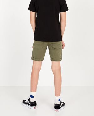 Shorten - Organic sweat denim bermuda, 7-14 jaar