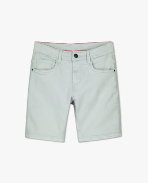 Shorten - Organic sweat denim bermuda, 7-14 jaar