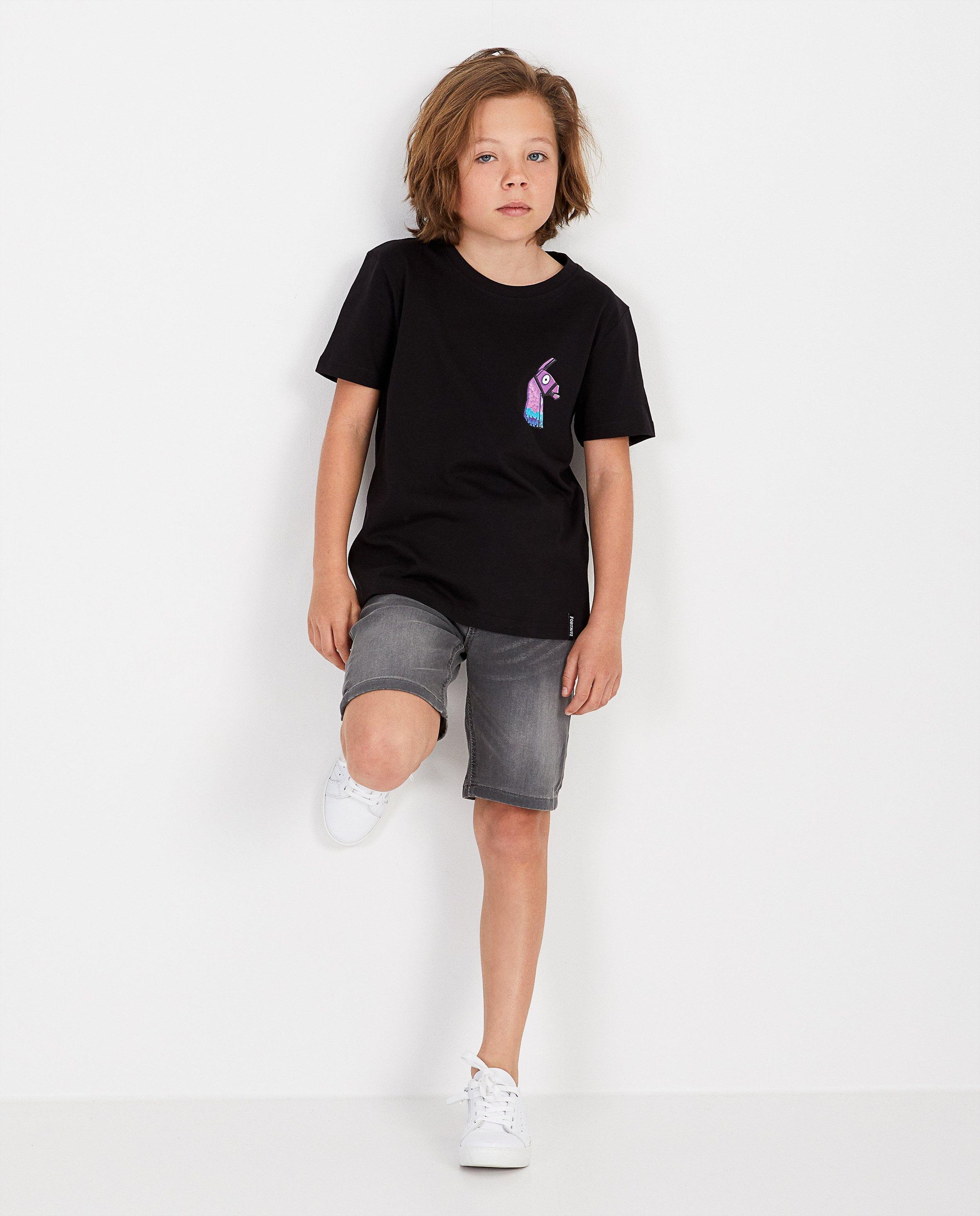 Bermuda en sweat denim Simon, 7-14 ans - JBC