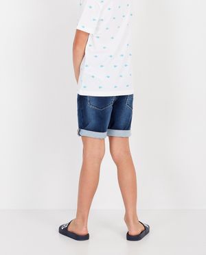 Shorten - Sweat denim short Simon, 7-14 jaar