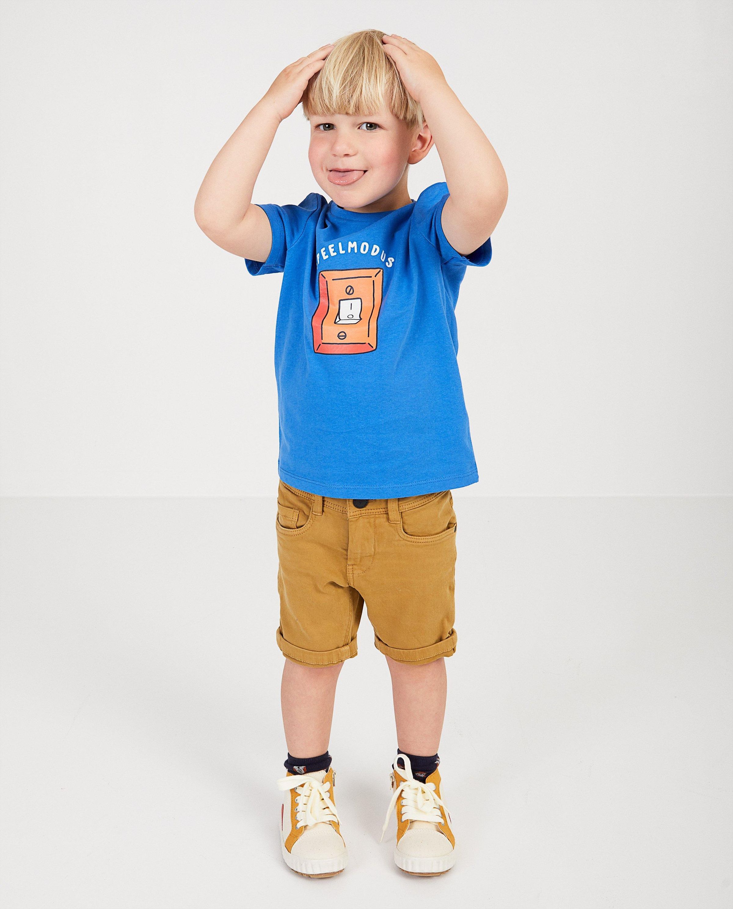 Sweat denim bermuda, 2-7 jaar - JBC