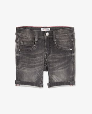 Short en sweat denim Simon, 2-7 ans - en gris - JBC