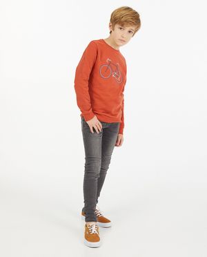 Superskinny gris Noah, 7-14 ans - stretch - JBC