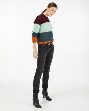 Jeans straight noir Sora - taille haute - JBC