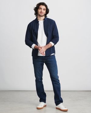 Jeans - Jeans bleu fonc&eacute;, straight fit