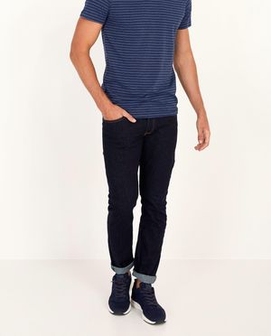 Jeans - Jeans slim bleu fonc&eacute; Smith