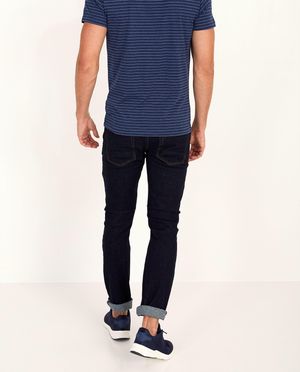 Jeans - Jeans slim bleu fonc&eacute; Smith