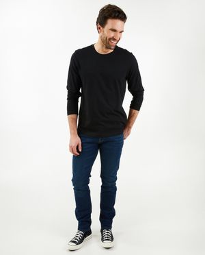 Donkerblauwe jeans, slim fit - Quarterback