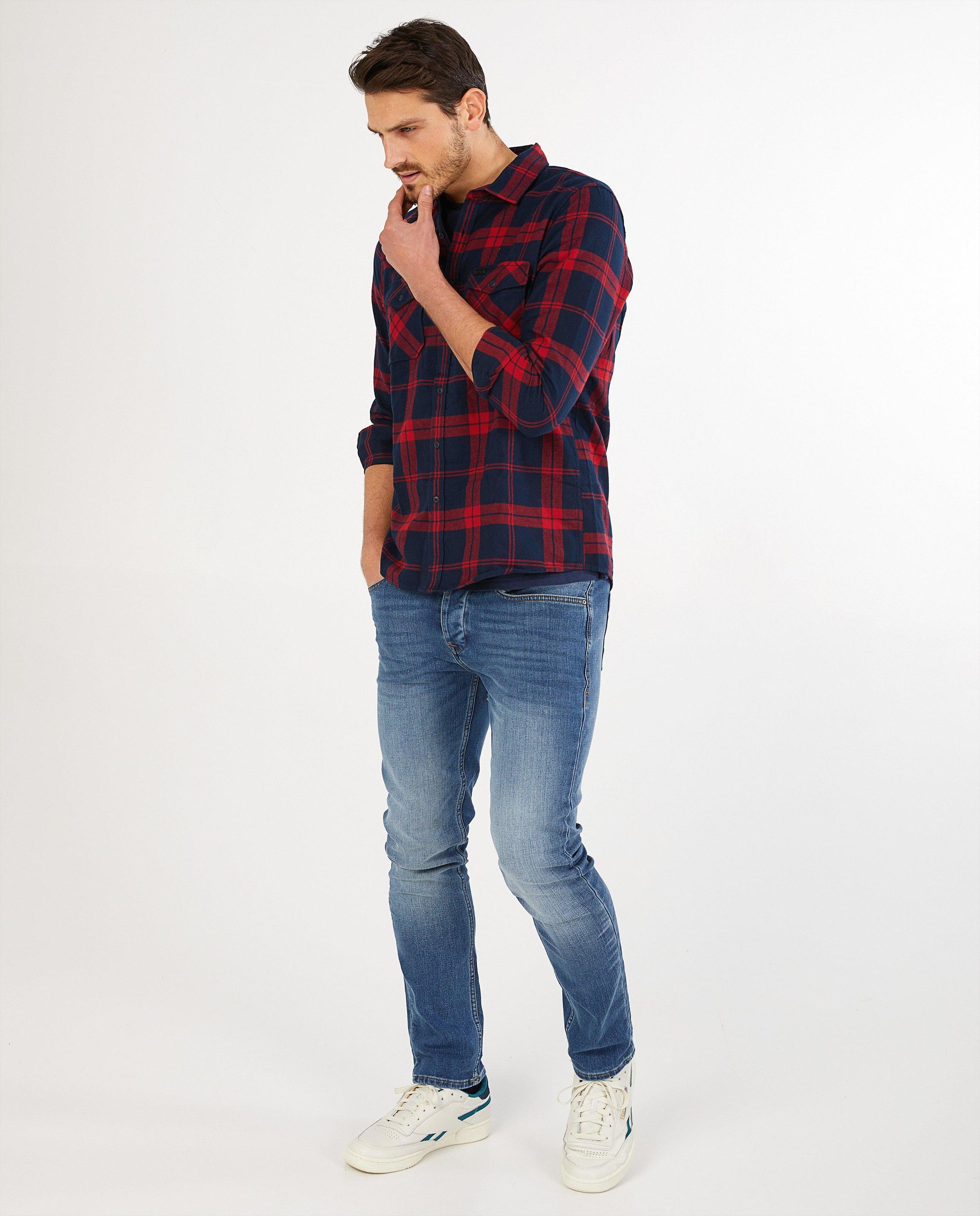 Chemise rouge &agrave; carreaux O&rsquo;Neill - imprim&eacute; int&eacute;gral - O&rsquo;Neill