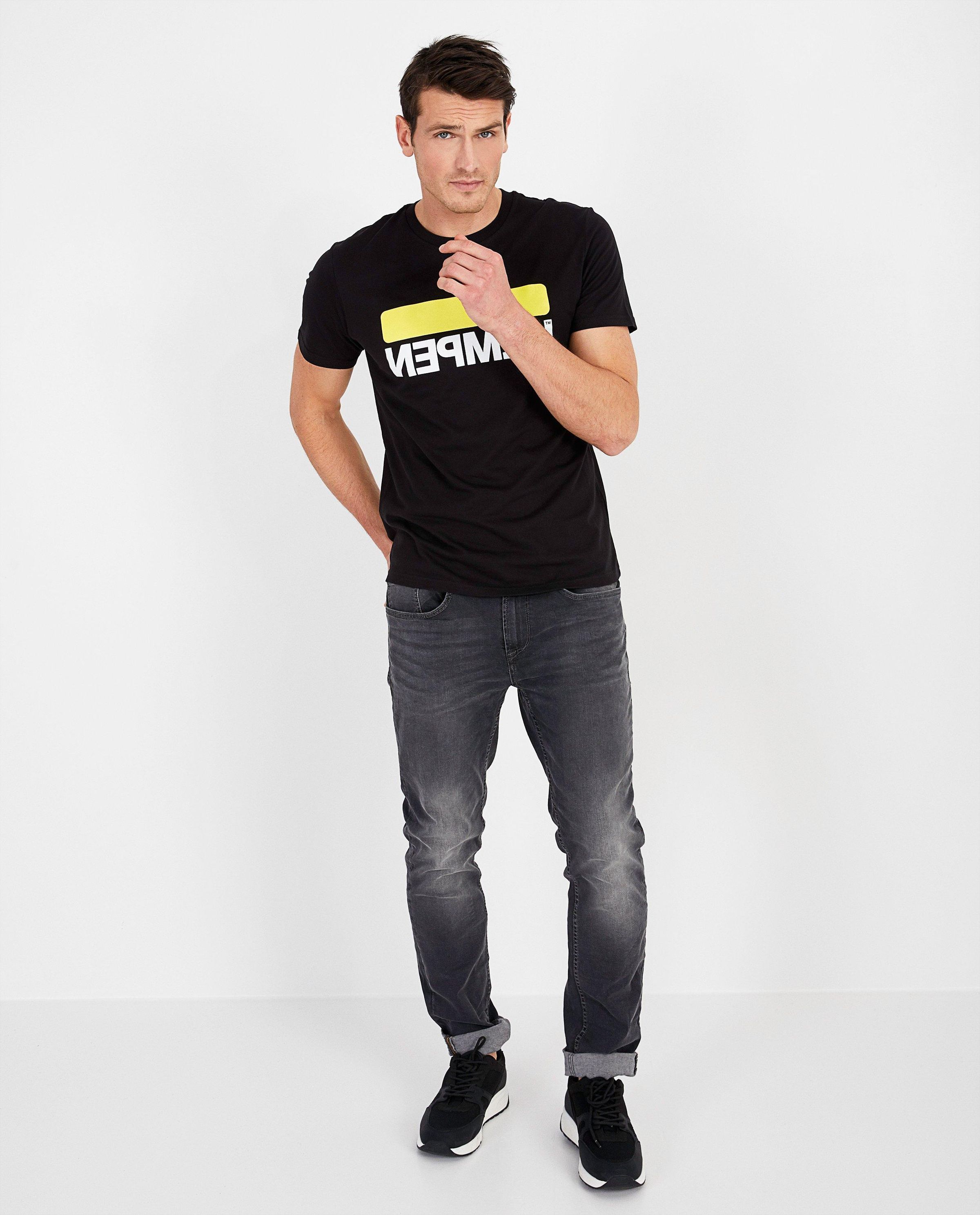 Donkergrijze slim denim - twister - Blend