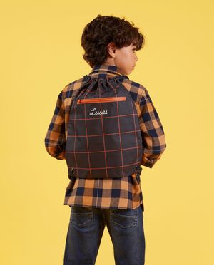 Sac de gymnastique &agrave; carreaux, Studio Unique - personnalisable - JBC