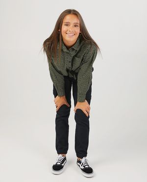 Groen hemd met print - allover - Groggy