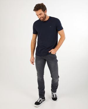 Denim slim post-consumer I AM - gris fonc&eacute; - I AM