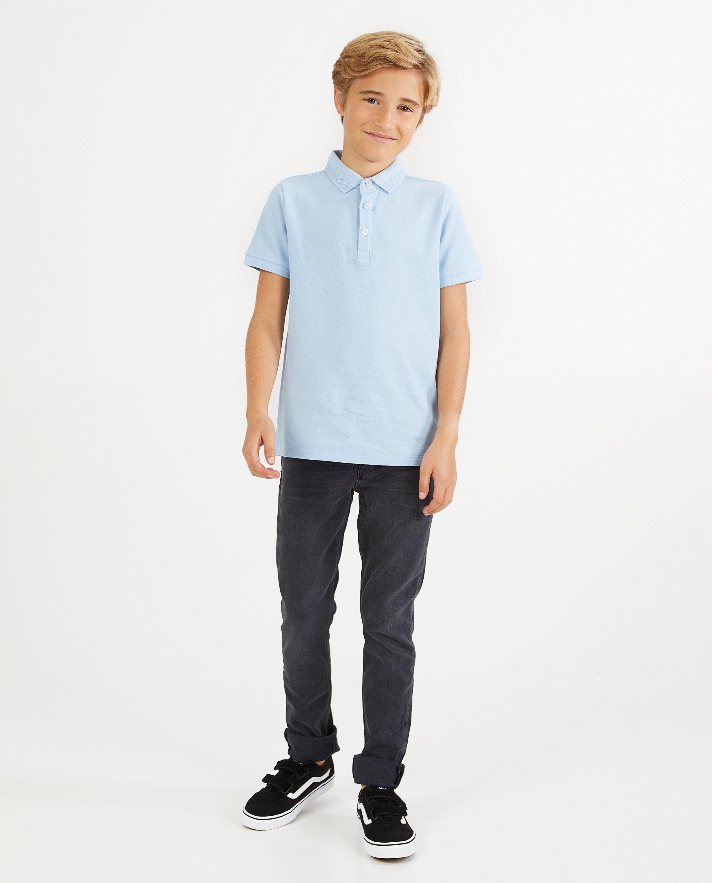 Post-consumer jeans, slim fit - donkergrijs - I AM