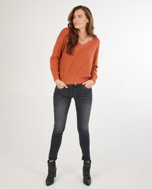 Post-consumer jeans, skinny fit - donkergrijs - I AM