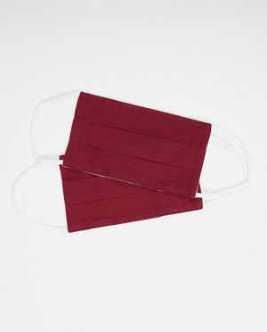 2 wijnroze mondmaskers - unisex - set van 2 - JBC