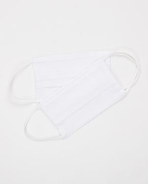 2 off-white mondmaskers - unisex - set van 2 - JBC