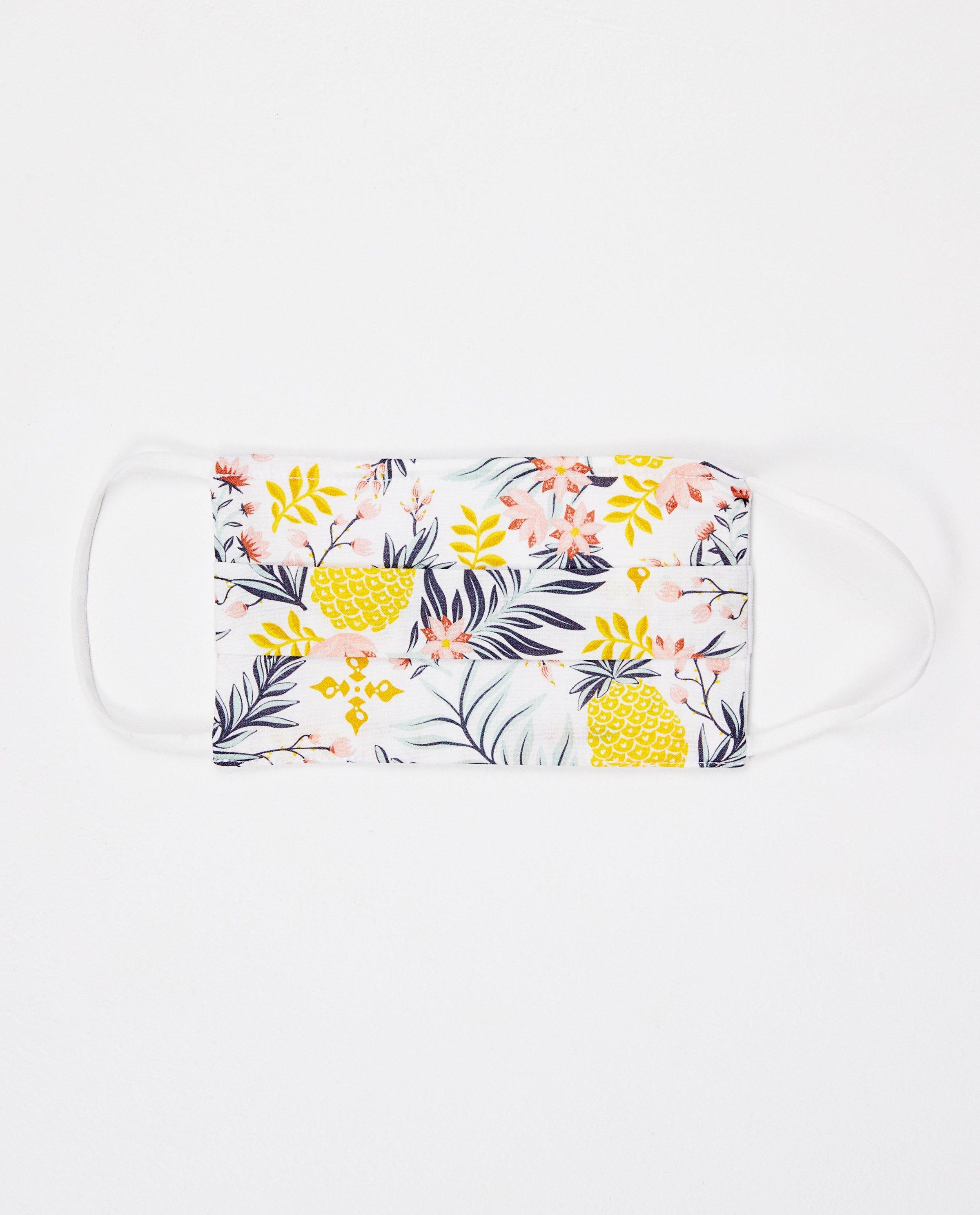 Set van 2 mondmaskers - unisex - wit met print - JBC