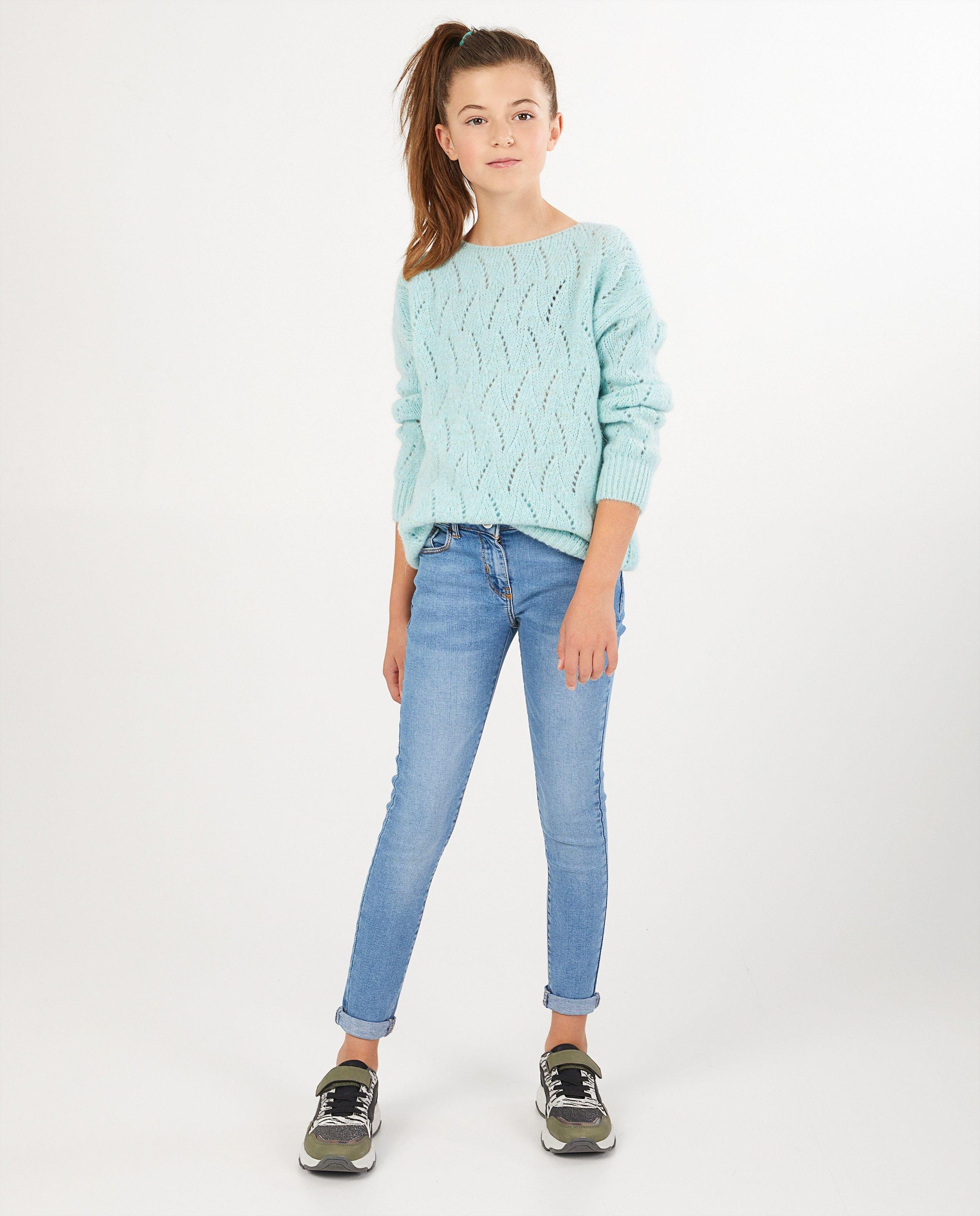 Skinny noir Marie, 7-14 ans - effet d&eacute;lav&eacute; - JBC