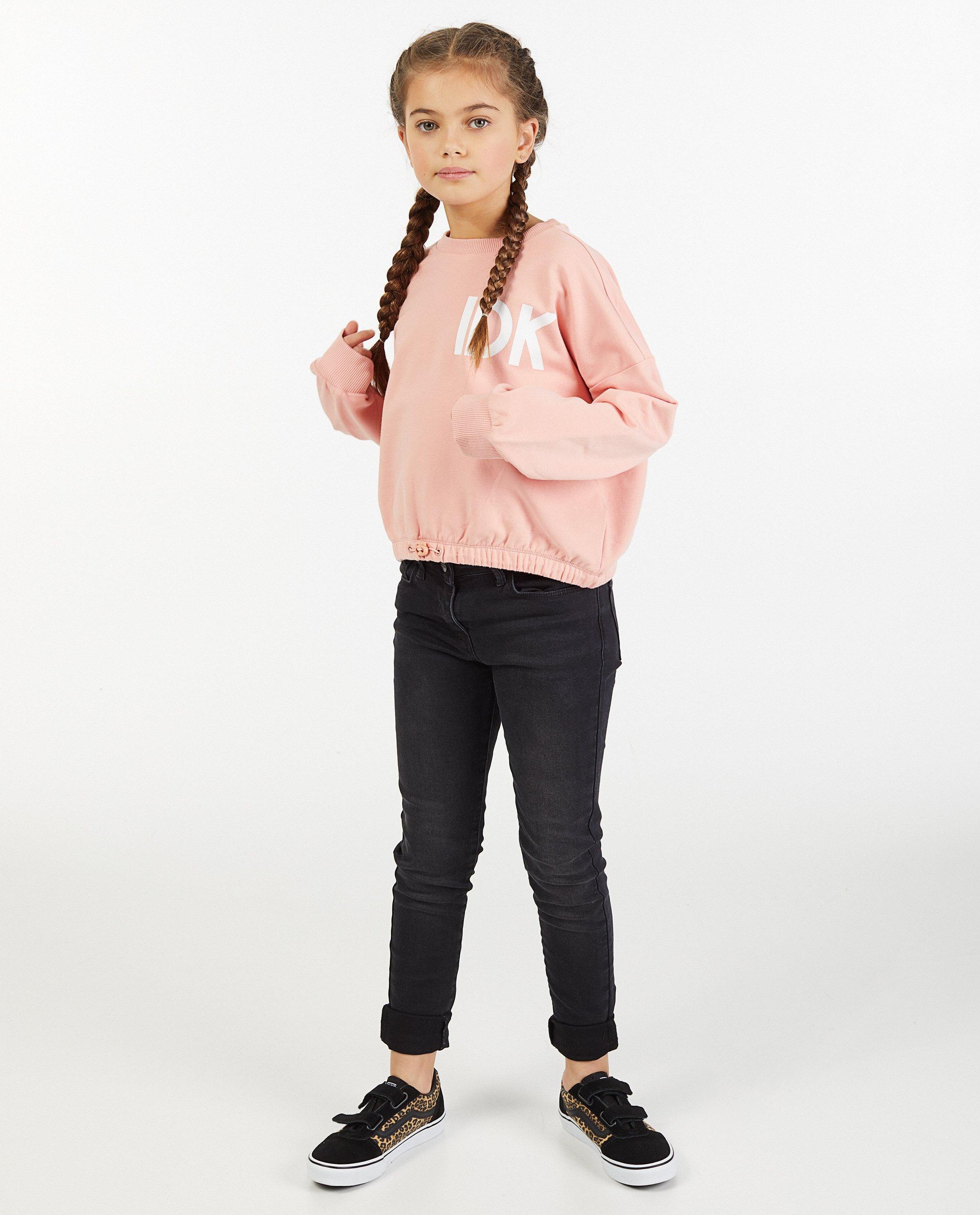 Skinny noir Marie, 7-14 ans - effet d&eacute;lav&eacute; - JBC