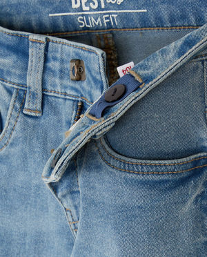 Jeans - Blauwe jeans, slim fit