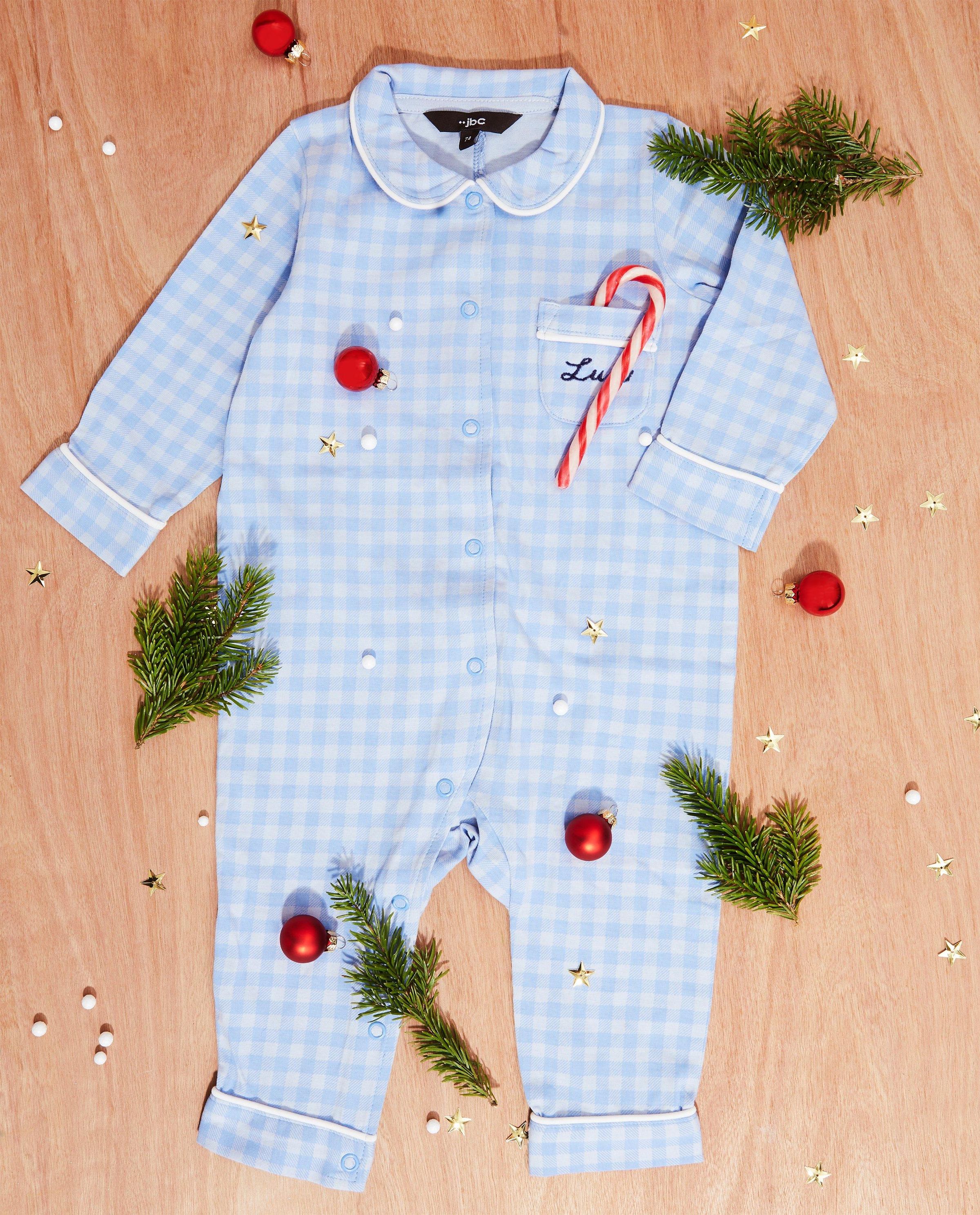 Pyjama bleu pour b&eacute;b&eacute;s, Studio Unique - personnalisable - JBC