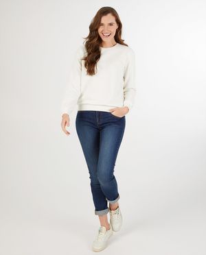 Sweat blanc, femmes - sweat pour le camp - JBC