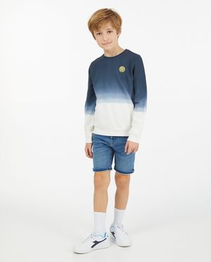 Bermuda en sweat denim Simon, 7-14 ans - slim fit - JBC
