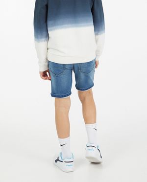Shorts - Bermuda en sweat denim Simon, 7-14 ans
