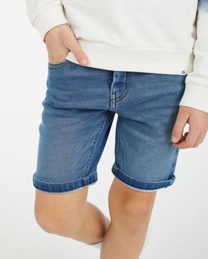 Shorts - Bermuda en sweat denim Simon, 7-14 ans