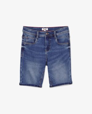Shorts - Bermuda en sweat denim Simon, 7-14 ans