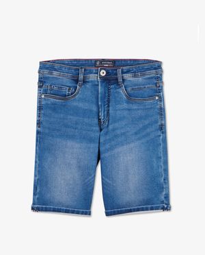 Sweat denim bermuda in blauw - JBC