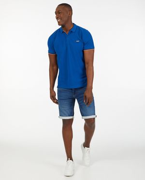 Sweat denim bermuda in donkerblauw - met stretch - JBC