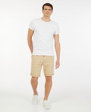 Short beige, coupe slim - avec du stretch - JBC