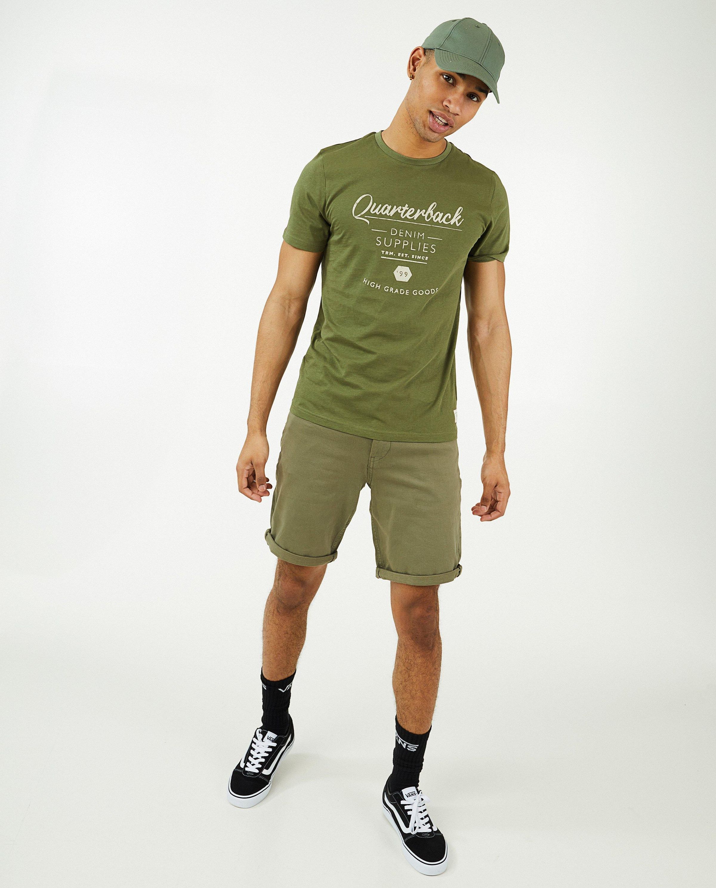 Short bleu, coupe slim - avec du stretch - JBC