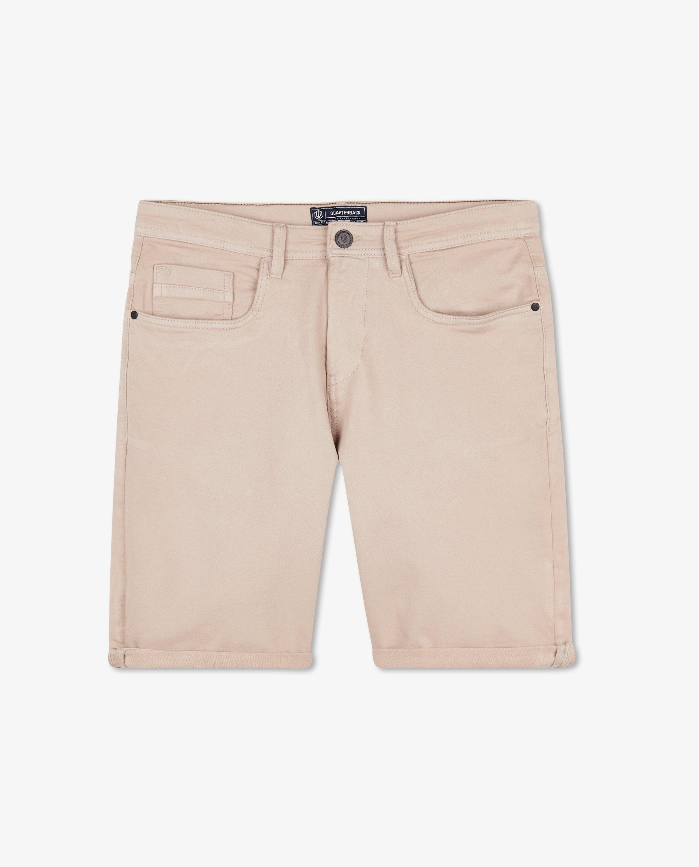 Donkerblauwe short met slim fit - stretch - JBC