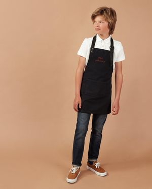 Zwarte schort kids, Studio Unique - personaliseerbaar - JBC