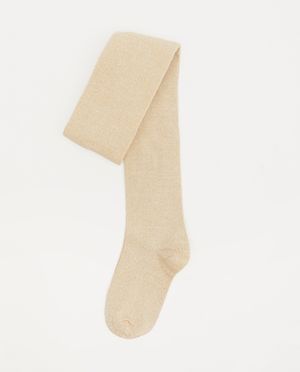 Collant beige &agrave; paillettes - avec du stretch - JBC