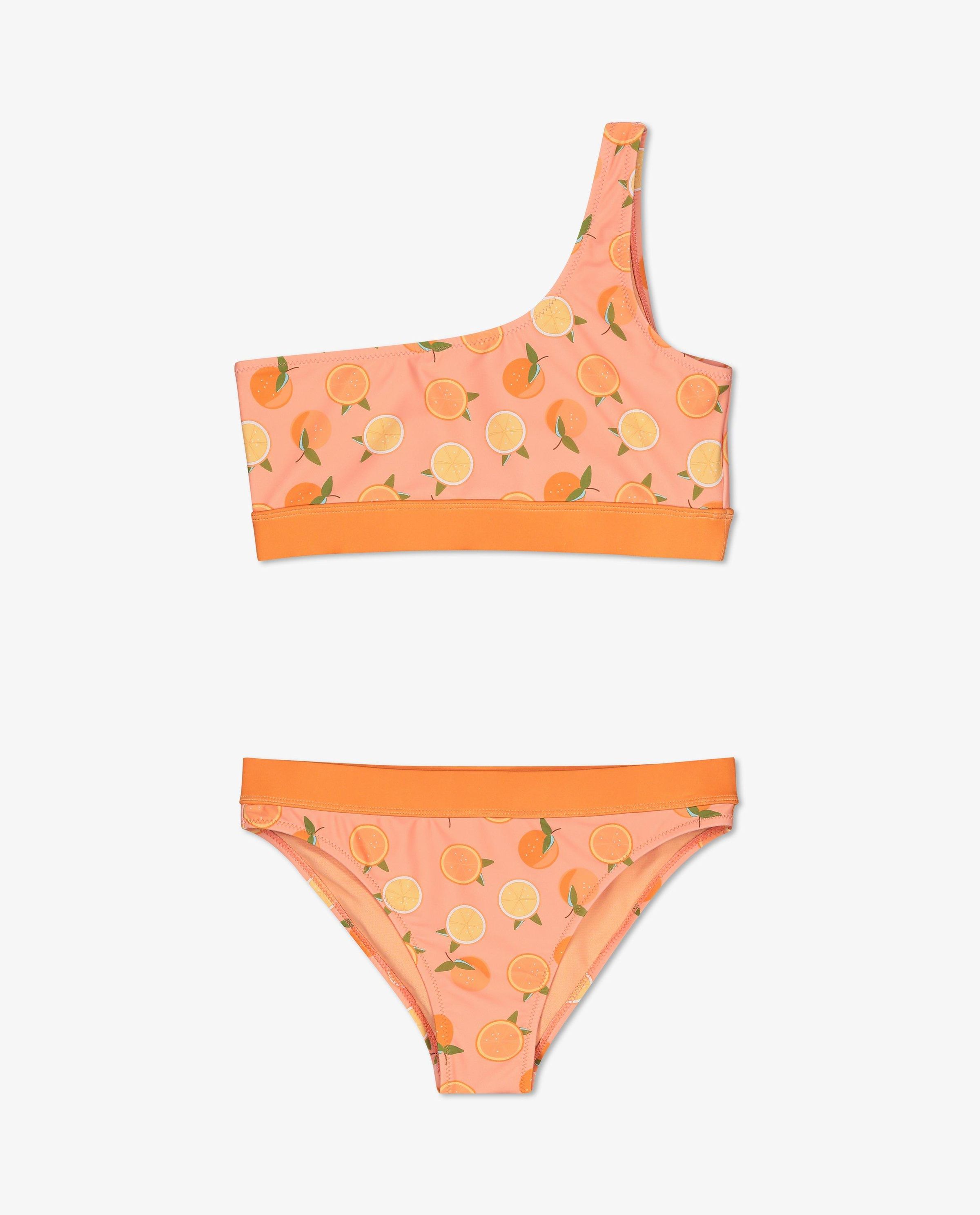 Oranje bikini met print - Familystories